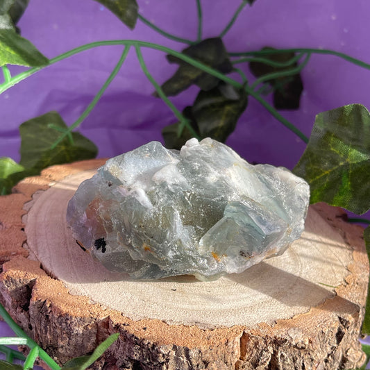 raw/rough rainbow fluorite