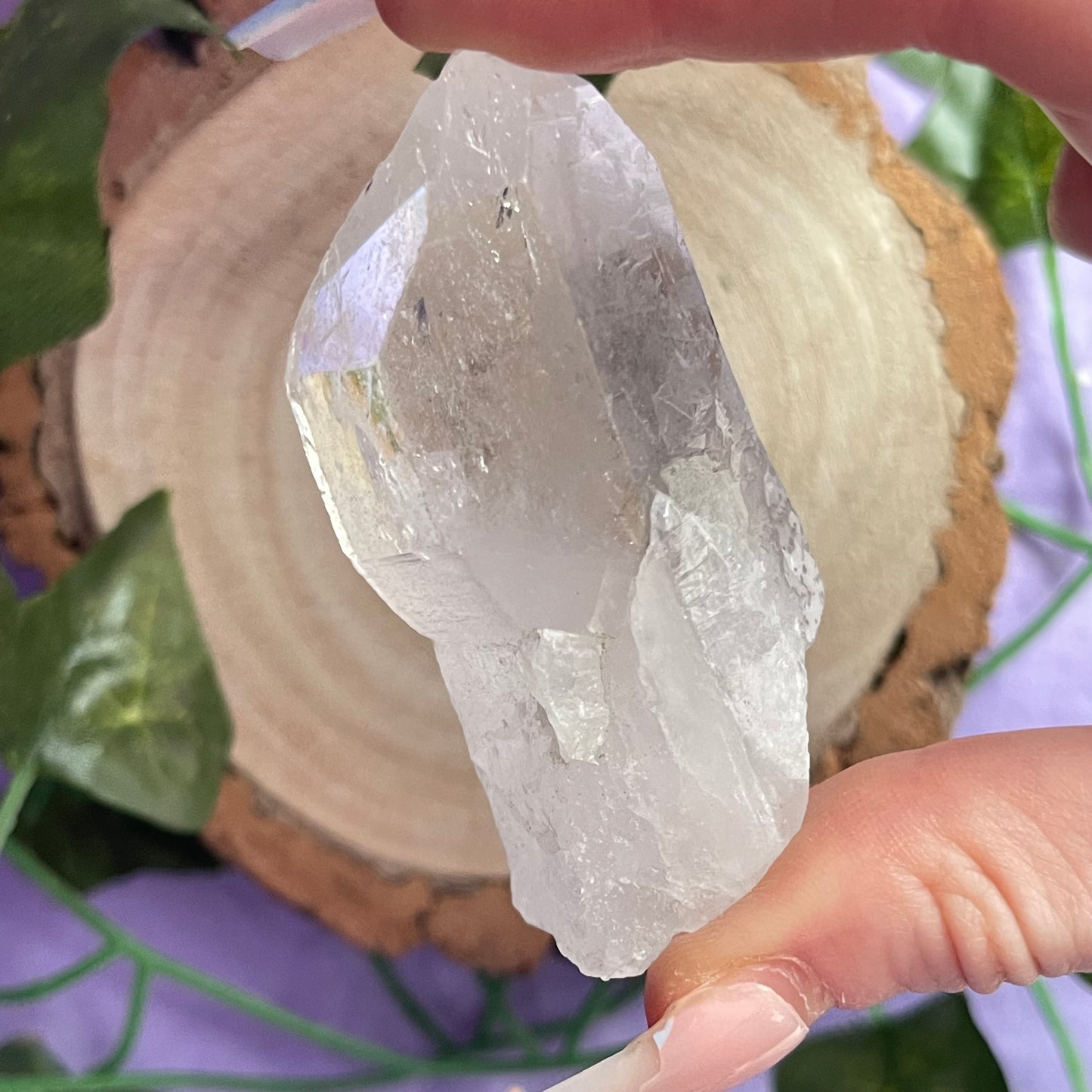 clear quartz point