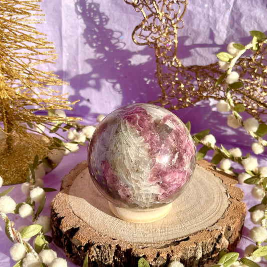 pink tourmaline sphere