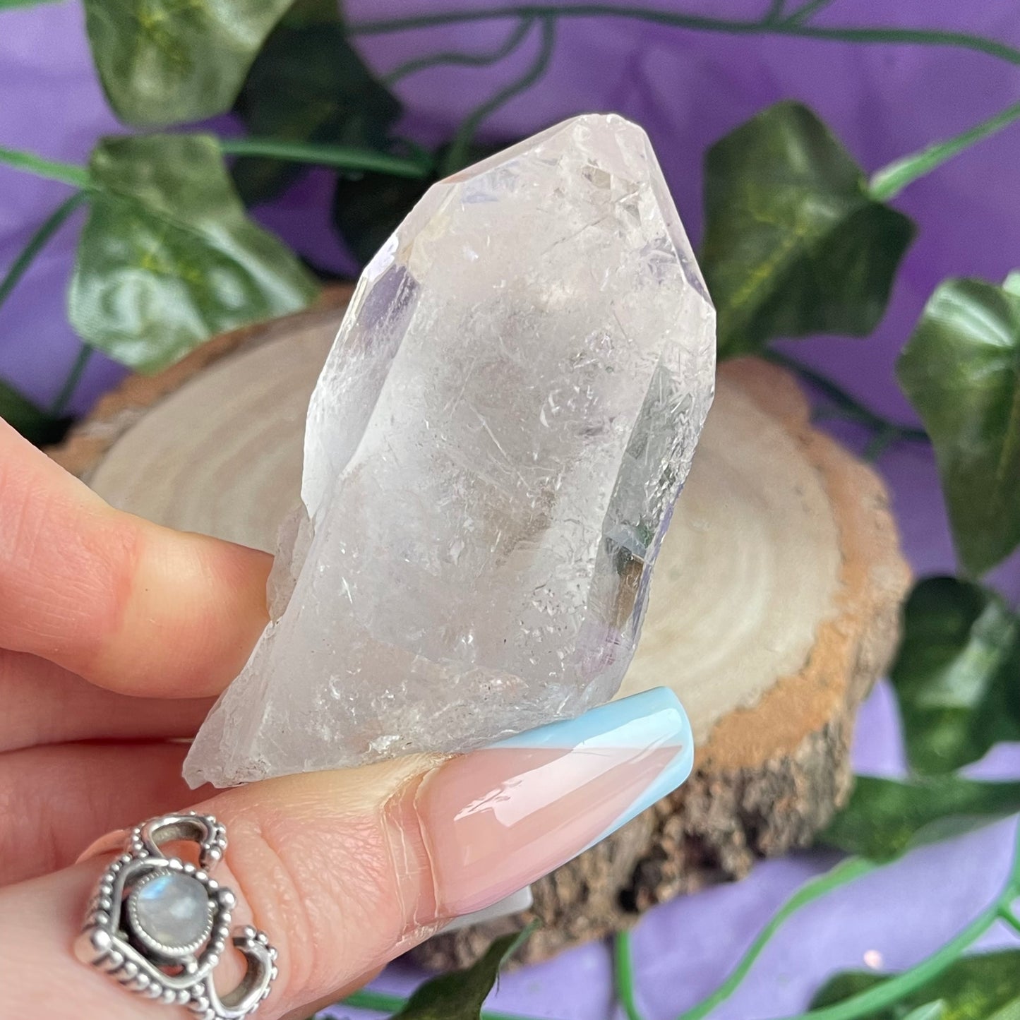 clear quartz point