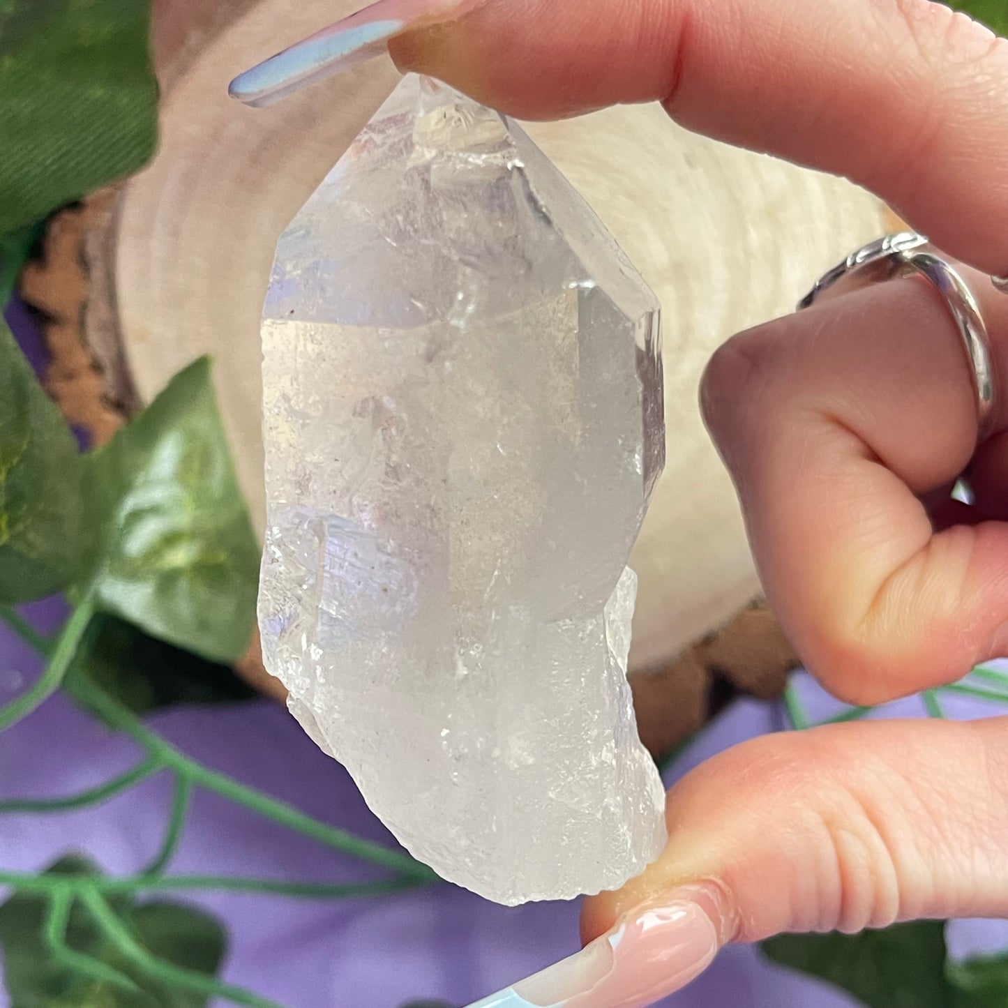 clear quartz point