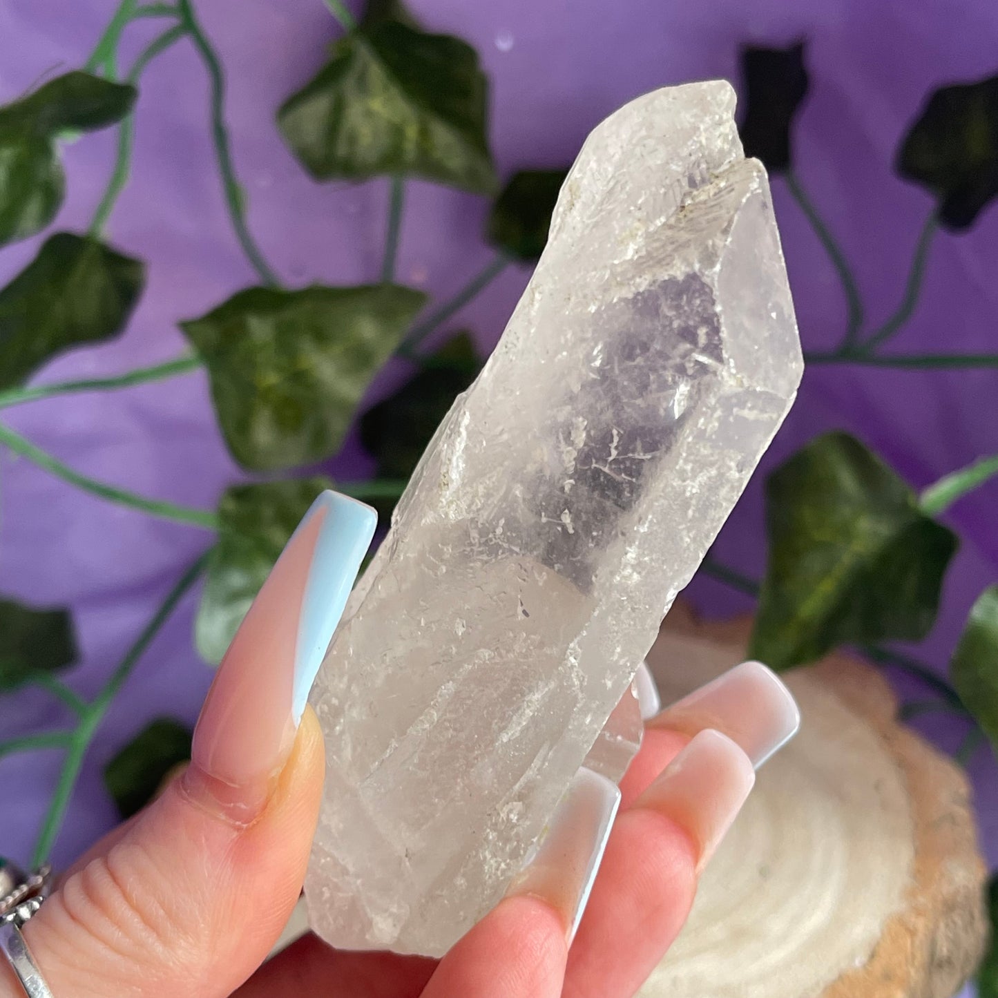 clear quartz point