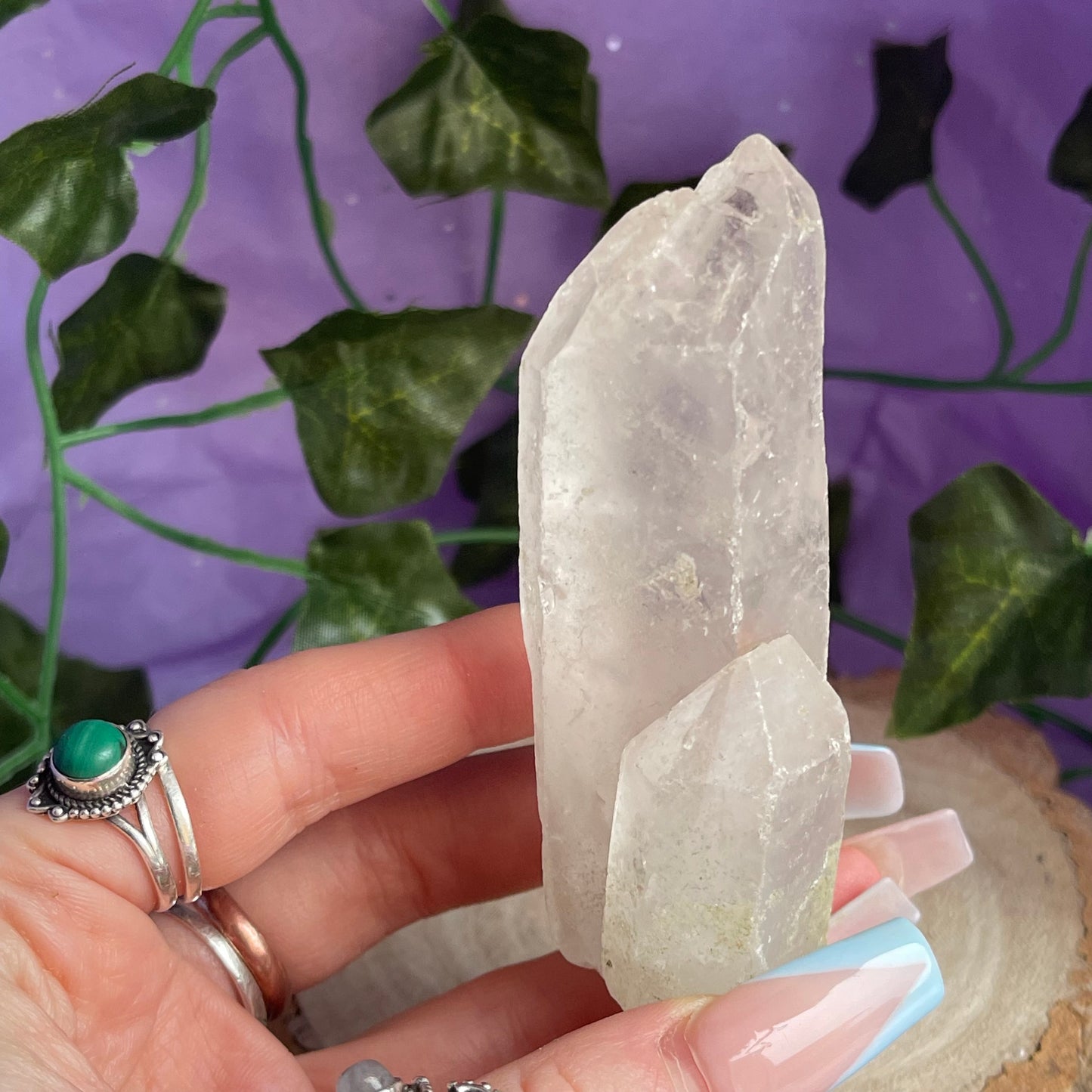 clear quartz point