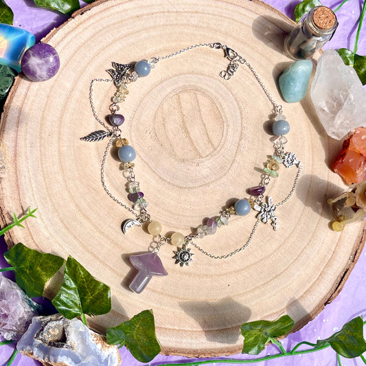 a fairies garden necklace