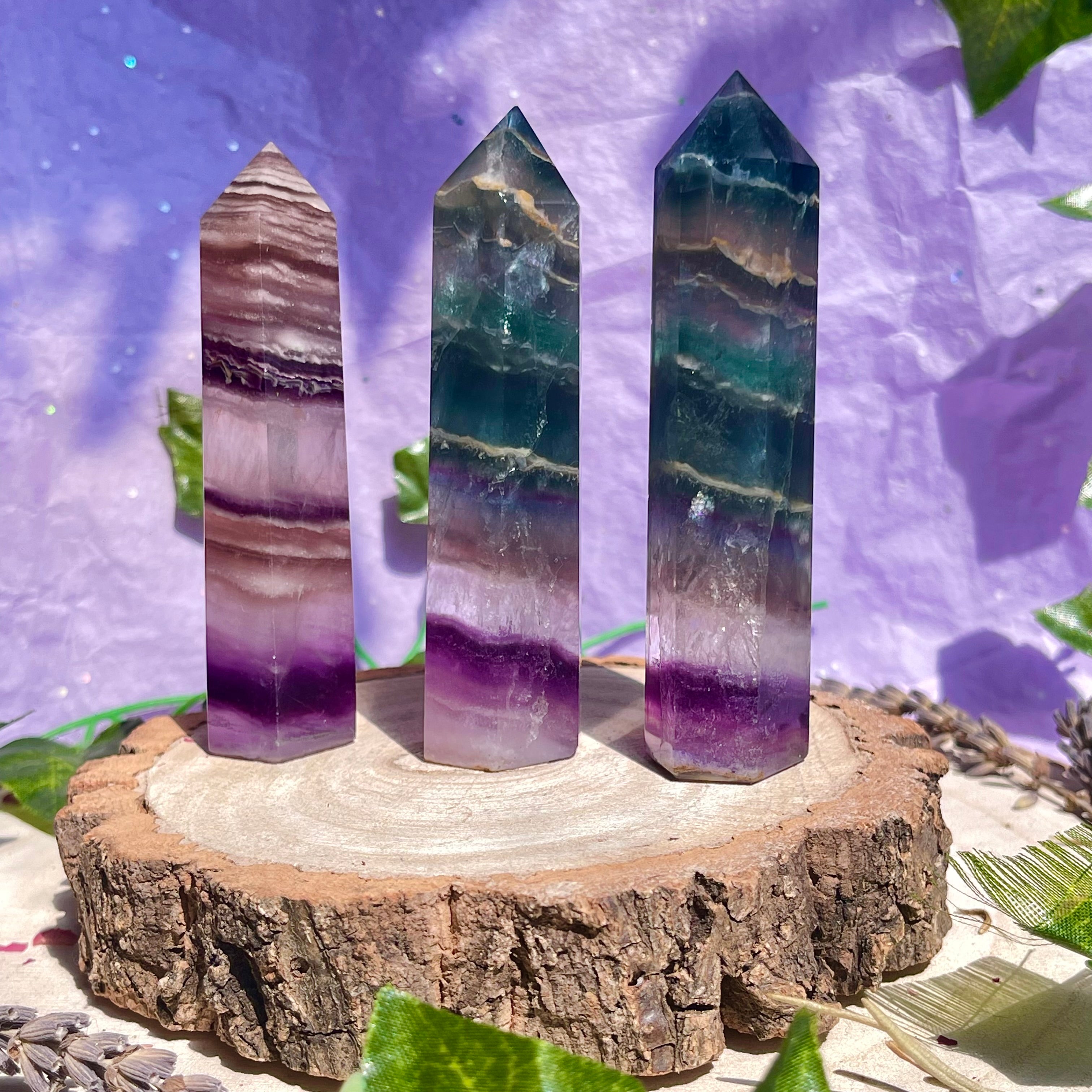 Amazing Rainbow Fluorite tower store - 630g