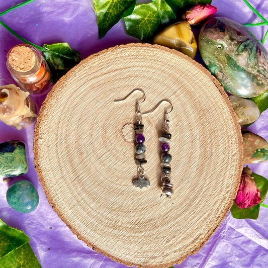 hallows eve earrings on 925 hooks