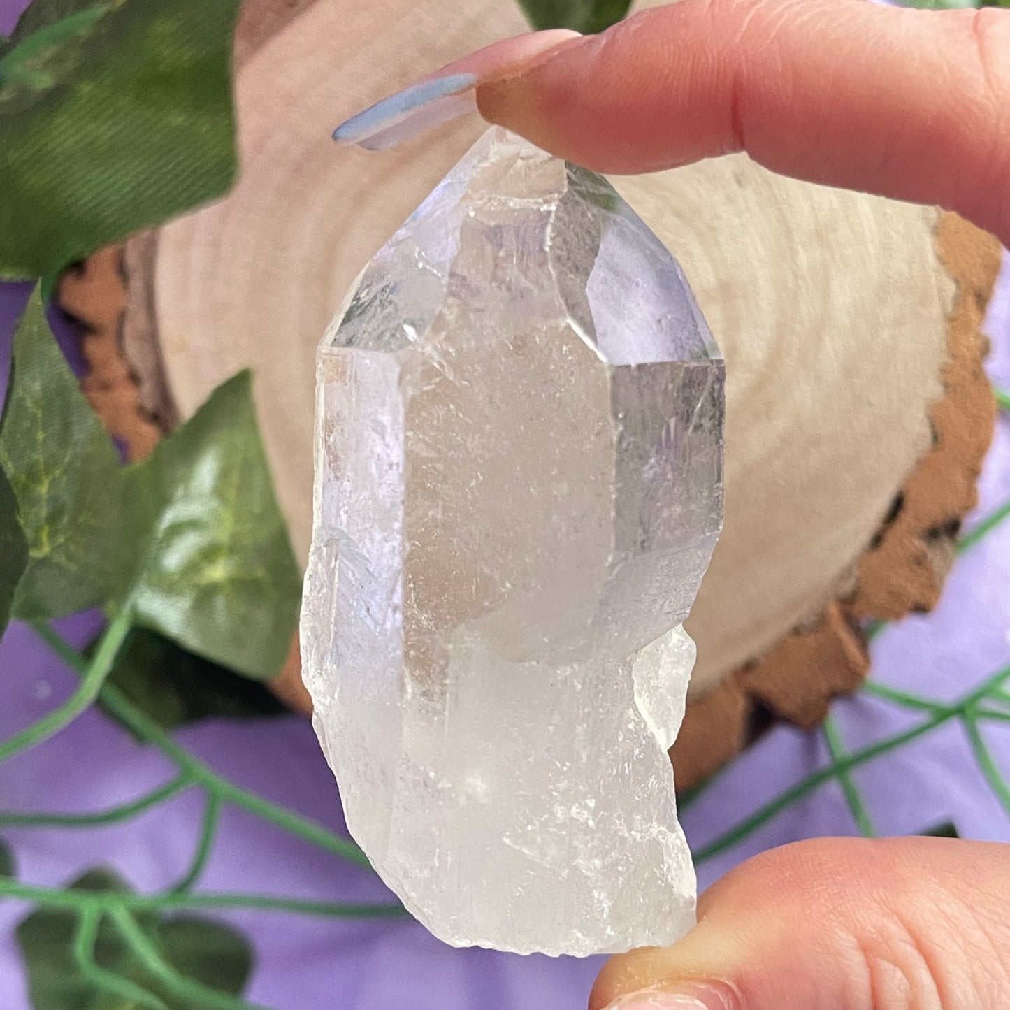 clear quartz point