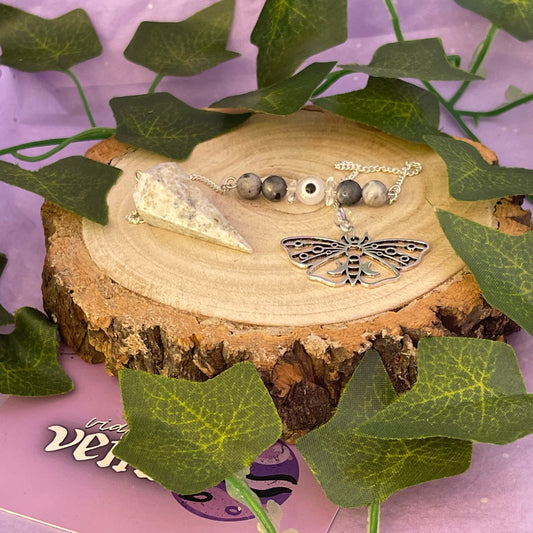 dendritic agate pendulum