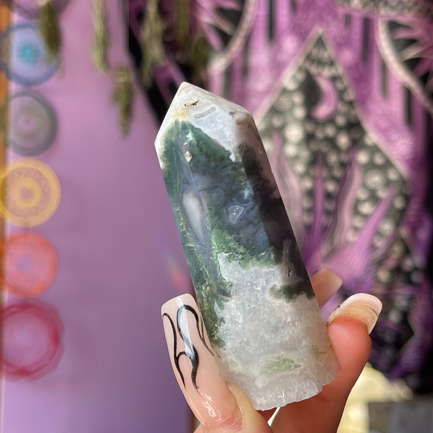 moss agate tower A