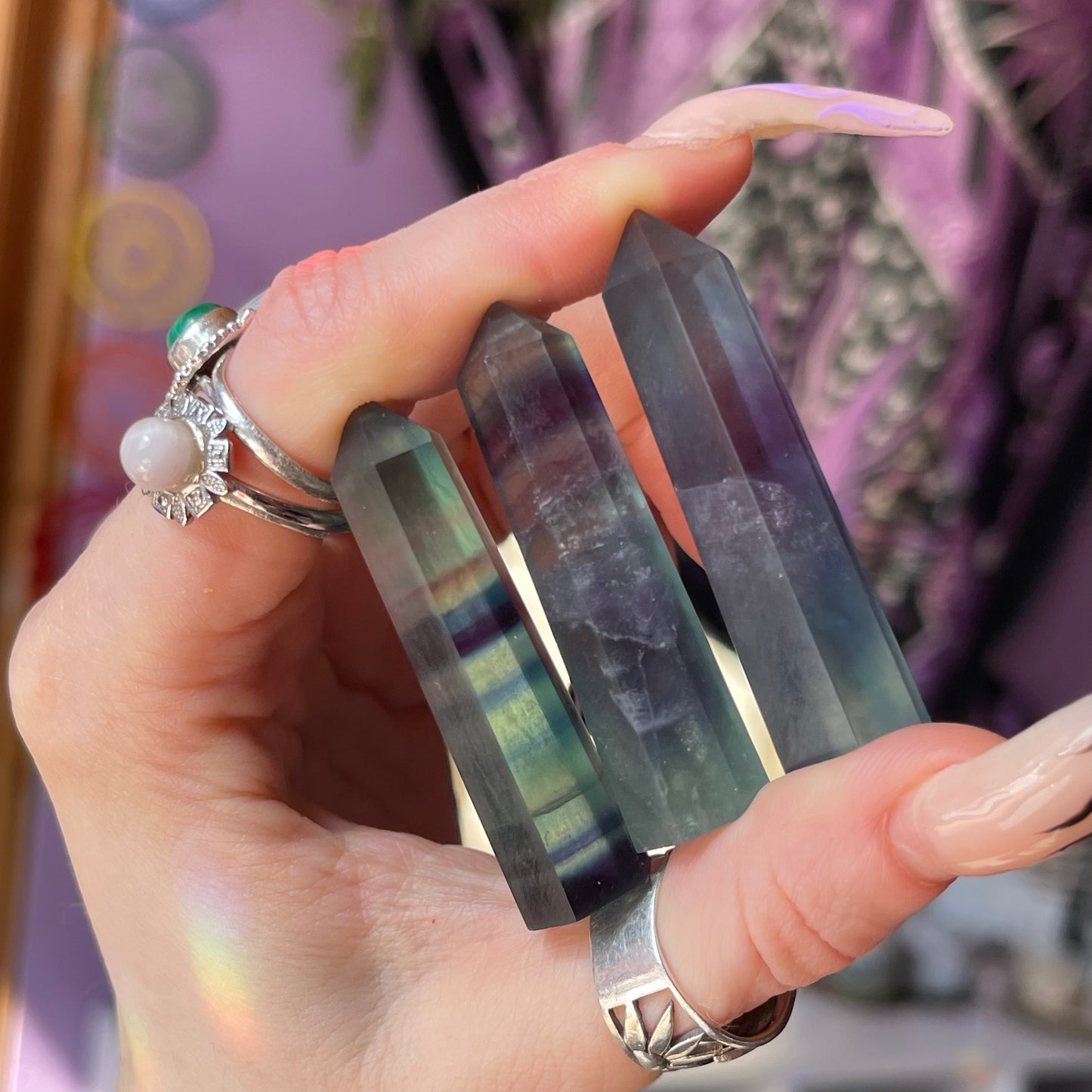 rainbow fluorite towers (xsmall)