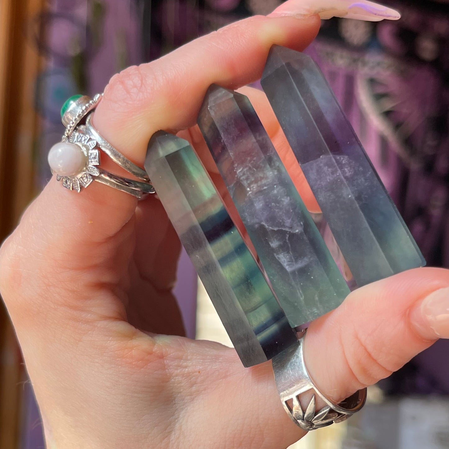 rainbow fluorite towers (xsmall)