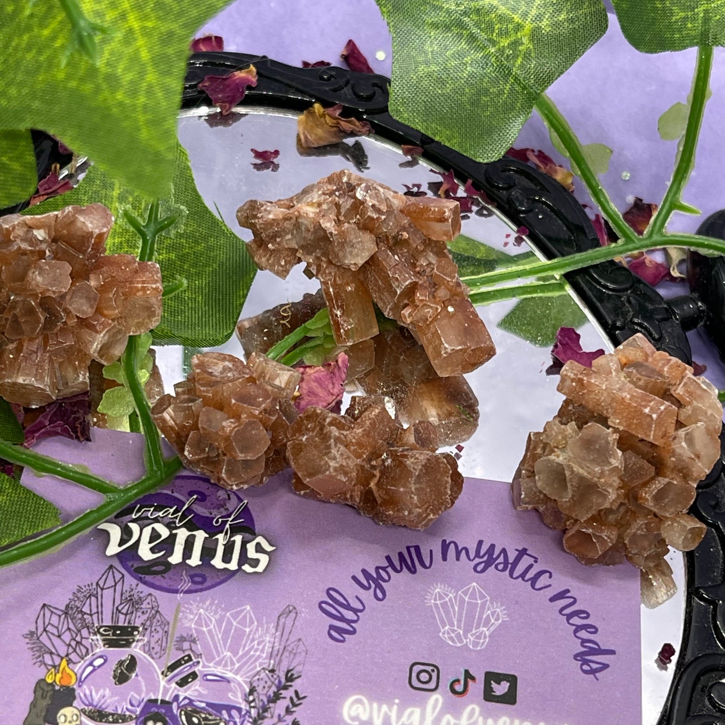 raw/rough aragonite sputniks