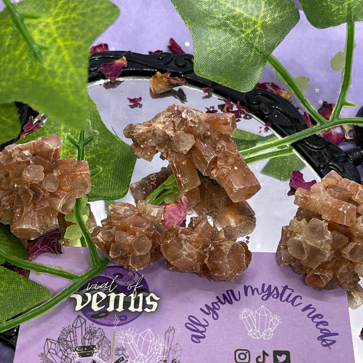 raw/rough aragonite sputniks