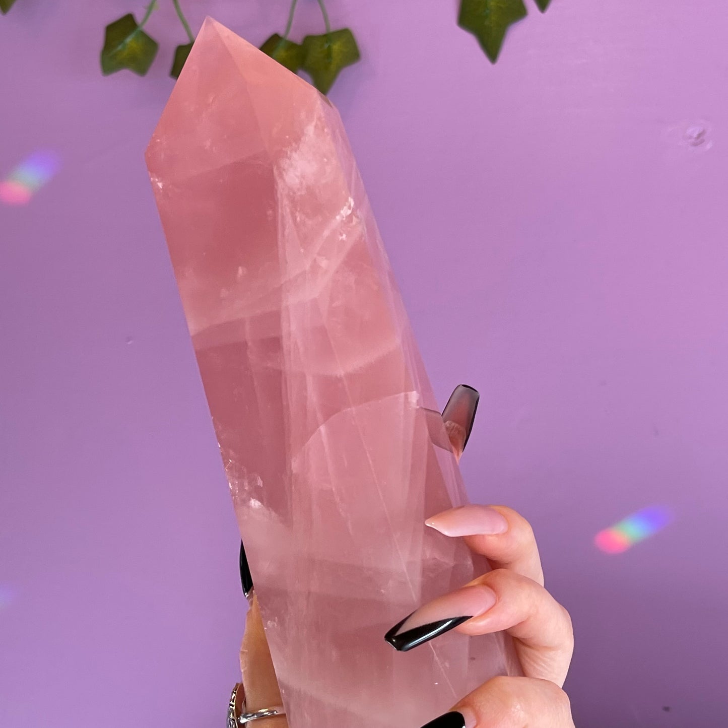 rose quartz tower 1.1kg