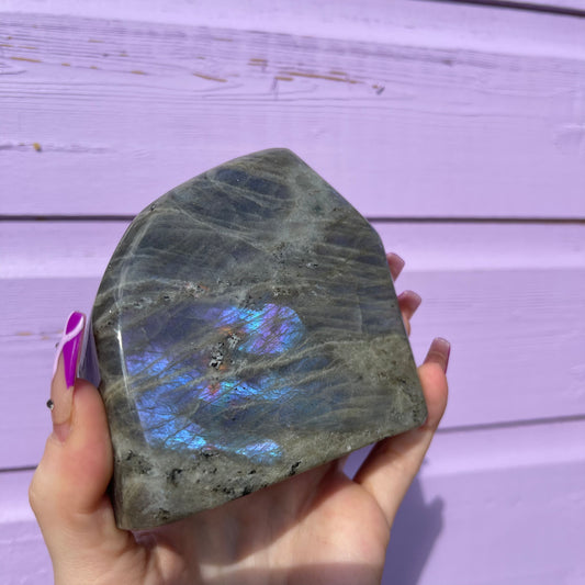 1.53LB labradorite freeform— amazing flash of all colours