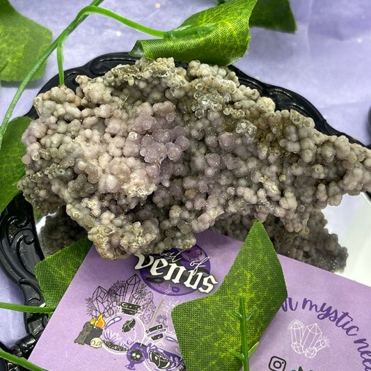 raw/rough grape agate cluster large