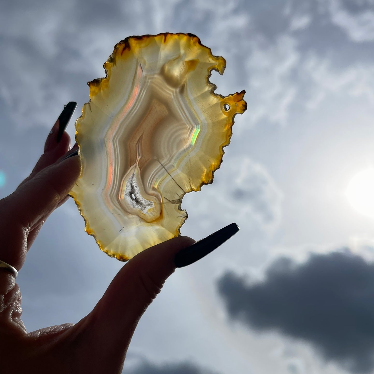 iris agate slab B