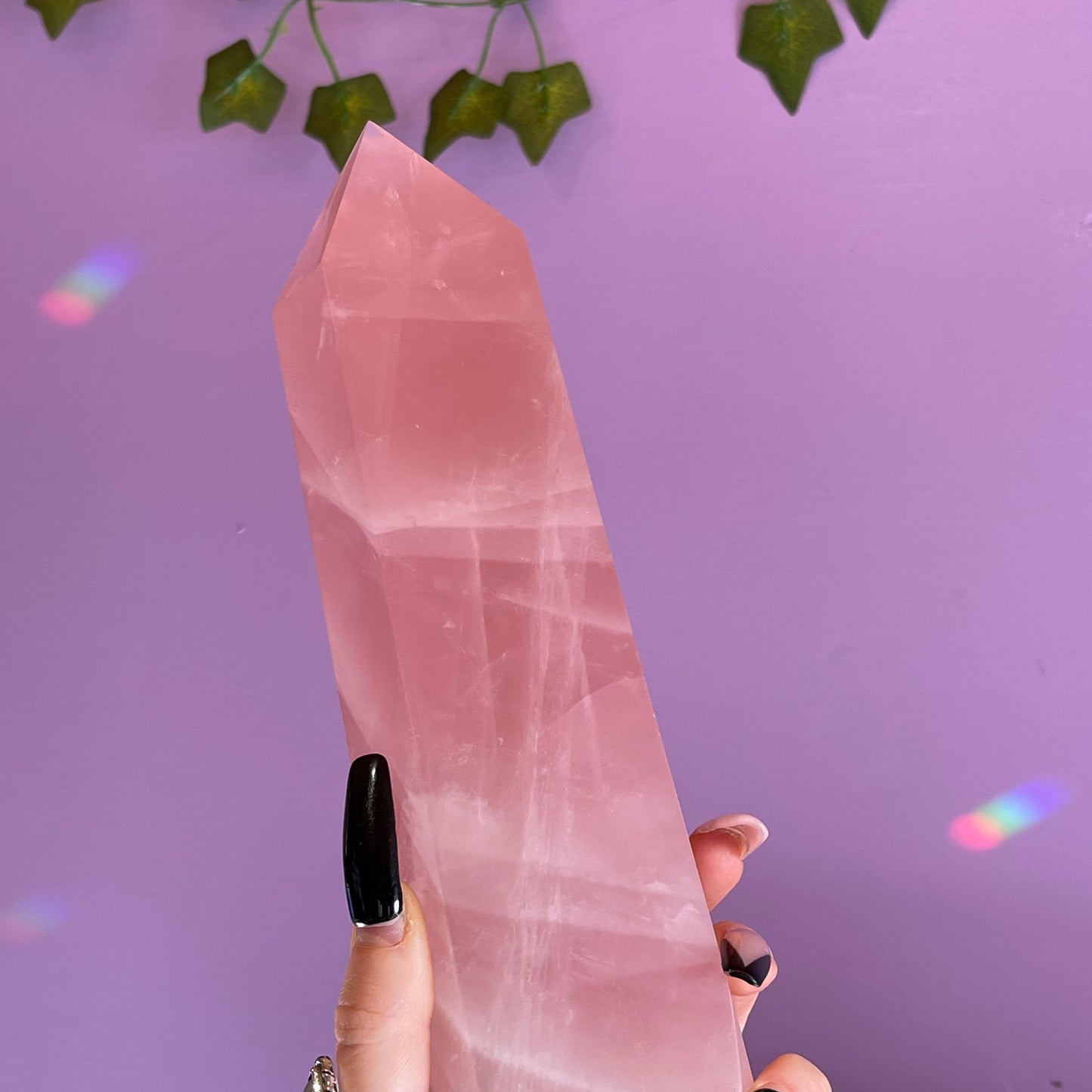 rose quartz tower 1.1kg