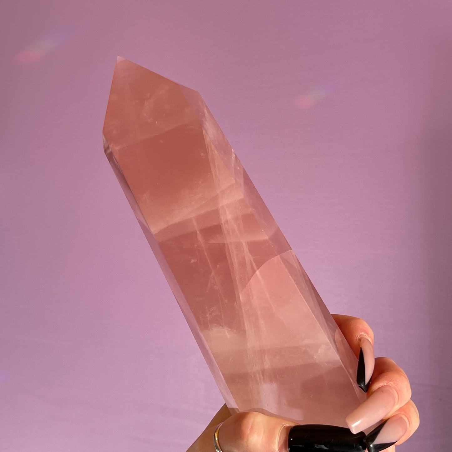 rose quartz tower 1.1kg