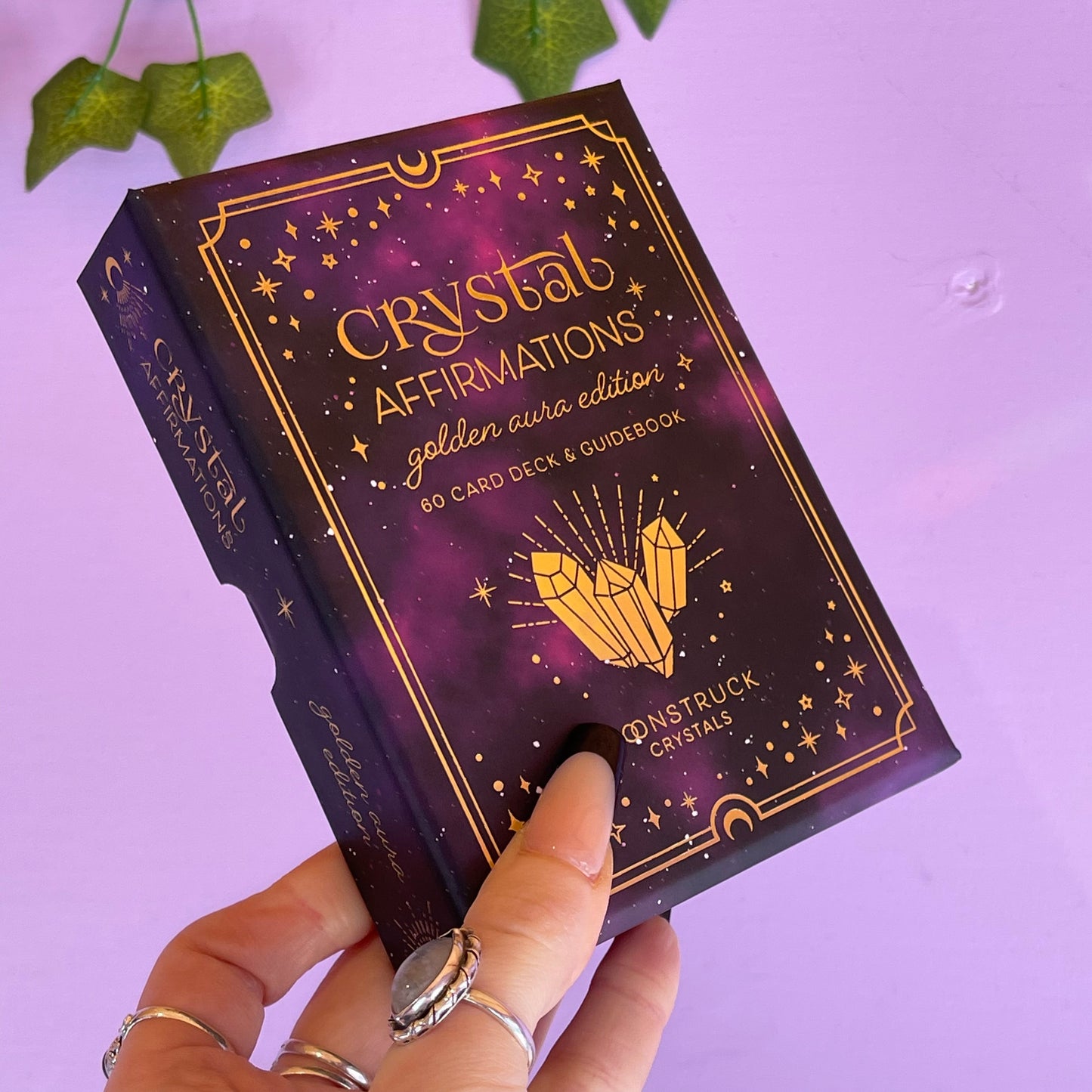 moonstruck crystals crystal affirmation deck