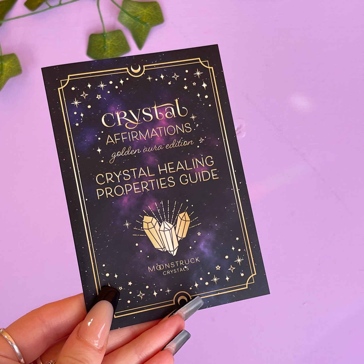 moonstruck crystals crystal affirmation deck