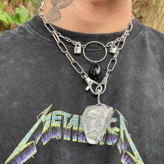 locked clarity necklace