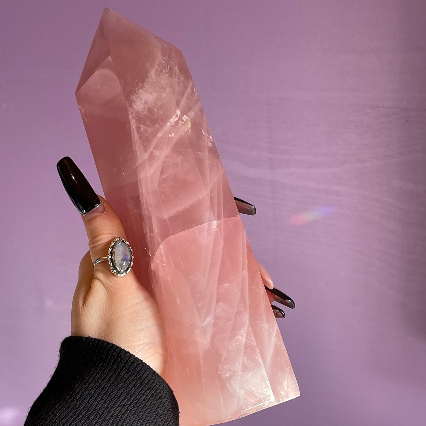 rose quartz tower 1.1kg