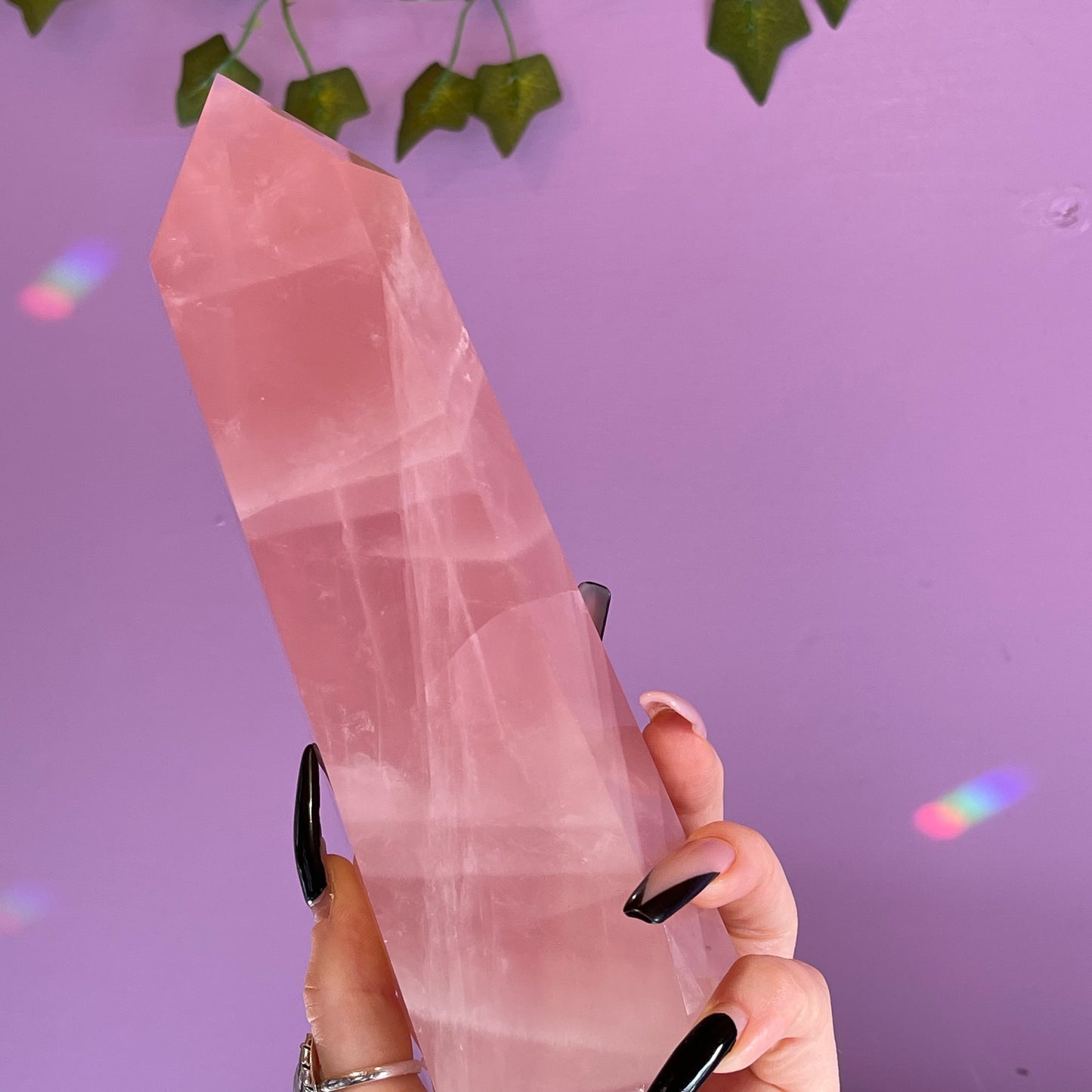 rose quartz tower 1.1kg