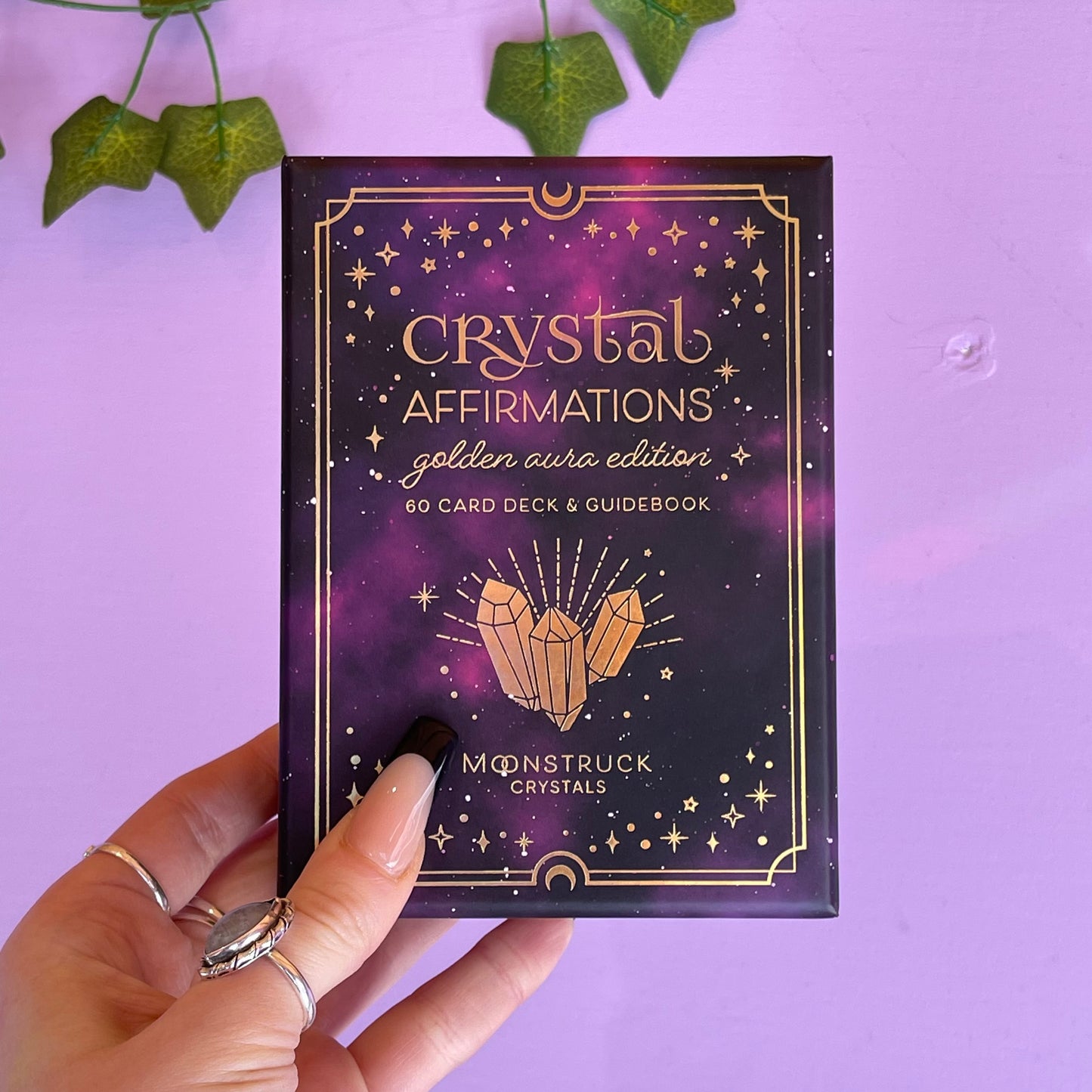 moonstruck crystals crystal affirmation deck