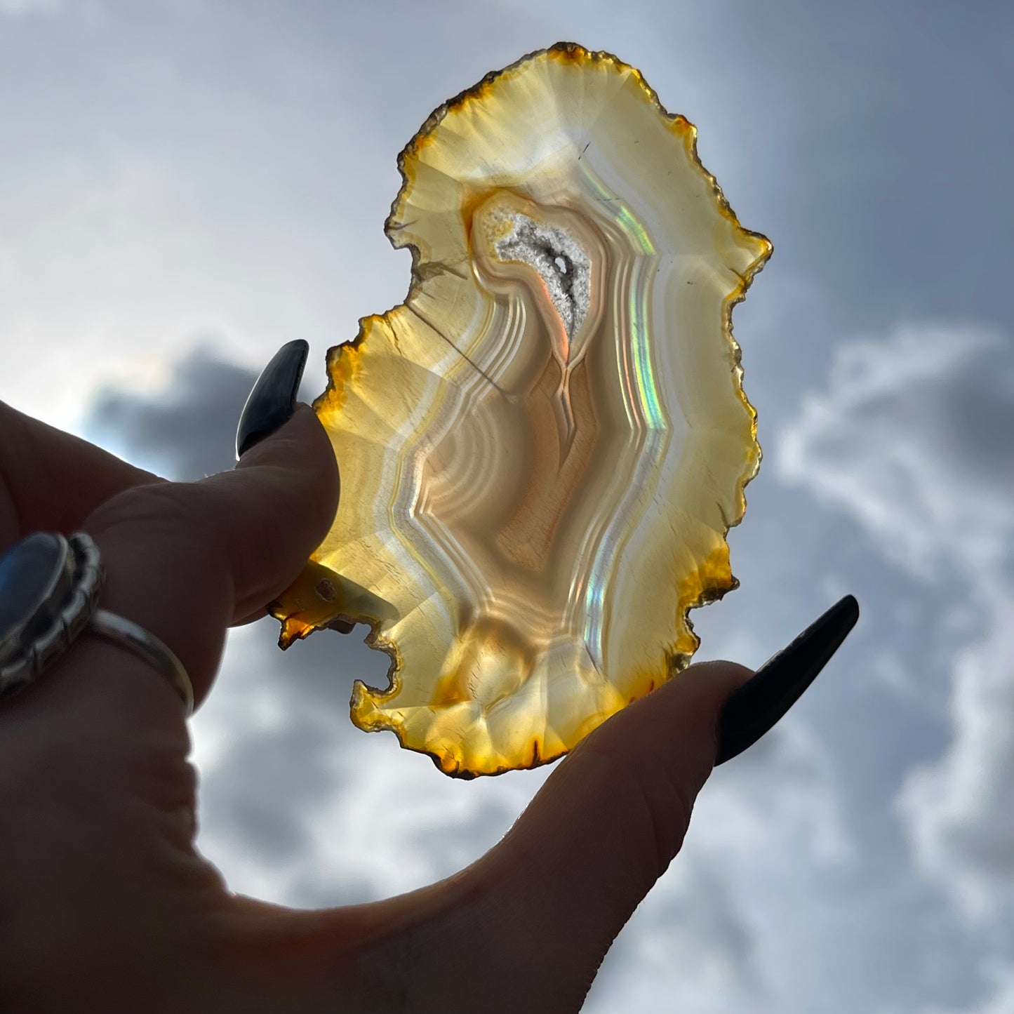 iris agate slab B