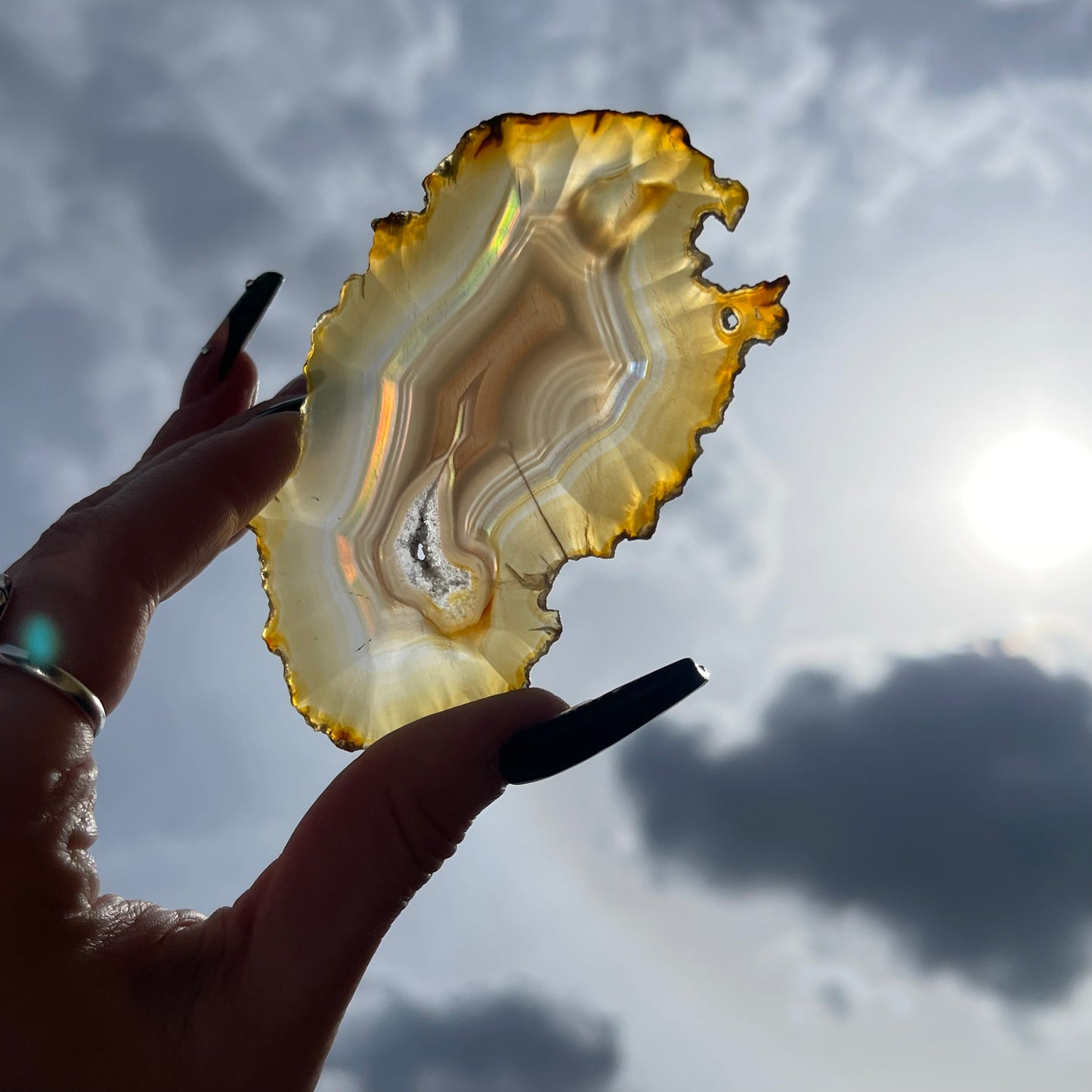 iris agate slab B