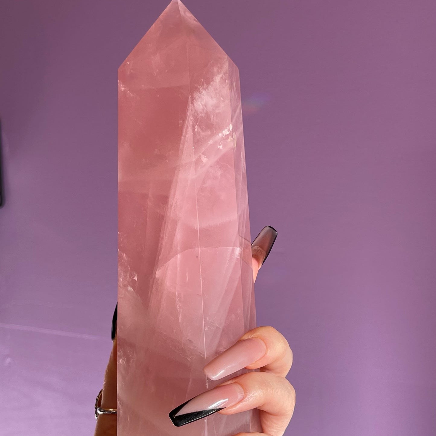 rose quartz tower 1.1kg